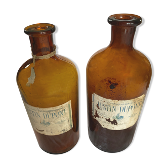 Batch of old pharmacy bottles