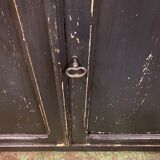 Vintage Parisian black patinated buffet