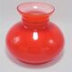 Globe en verre rouge