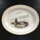 Plat oval décor breton signé