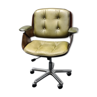 Vintage leather office chair by Hans Konecke for tecta