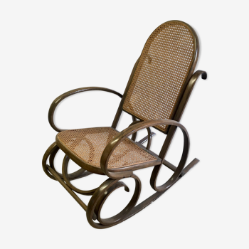 Rocking-chair en bois courbé, XXème