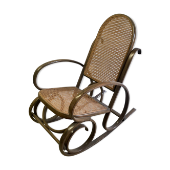 Rocking-chair en bois courbé, XXème