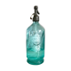 Ancien siphon en verre bleu