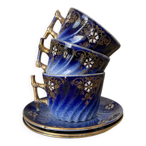 Tasses et soucoupes anciennes - luneville