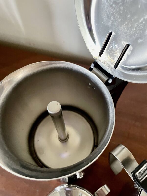 Ensemble Euroexpress Nanni inox, cafetière 6 tasses, Italie 1980