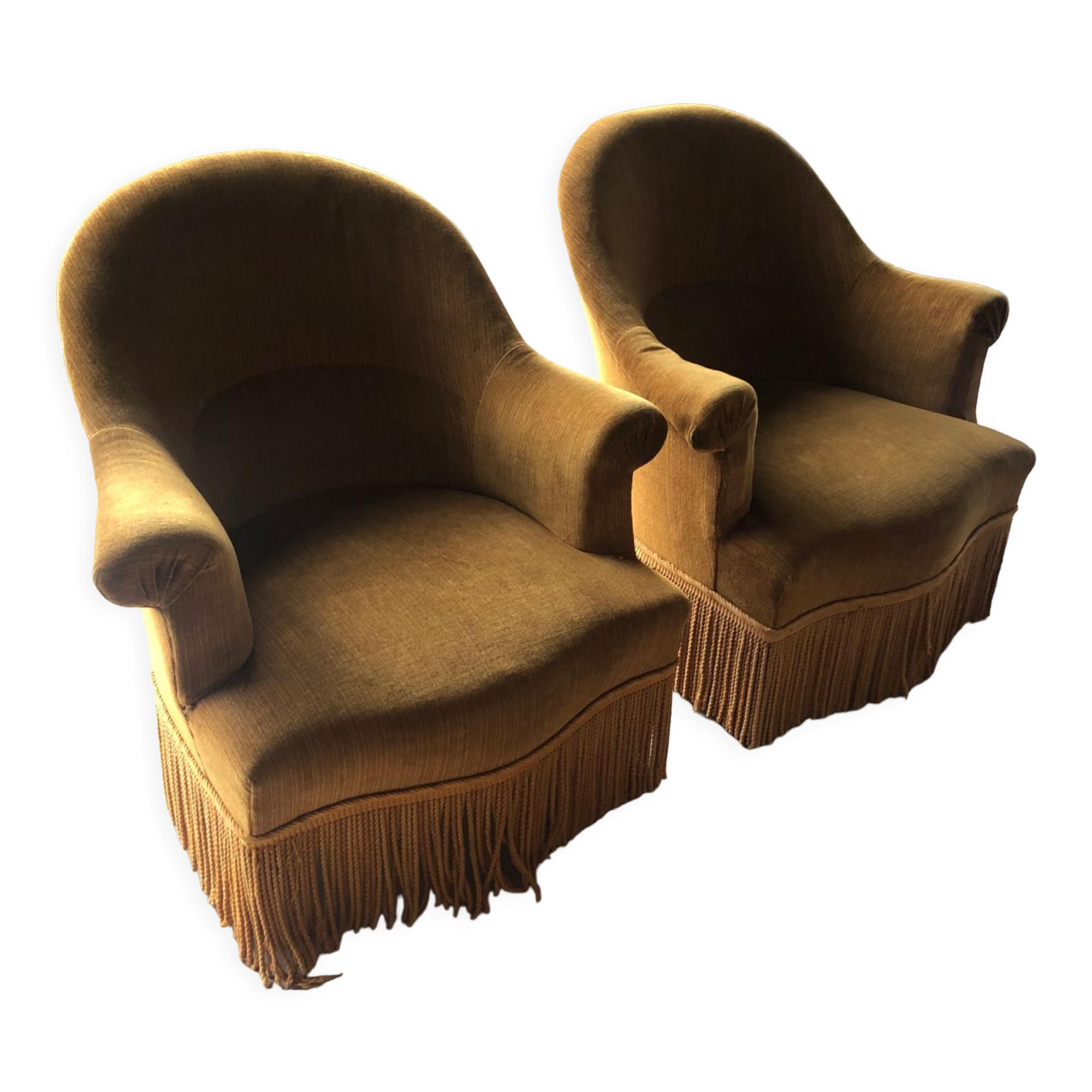 Pair of bronze toad armchair