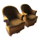 Pair of bronze toad armchair