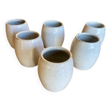 Set of vintage ceramic mugs