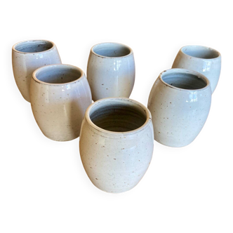 Set of vintage ceramic mugs