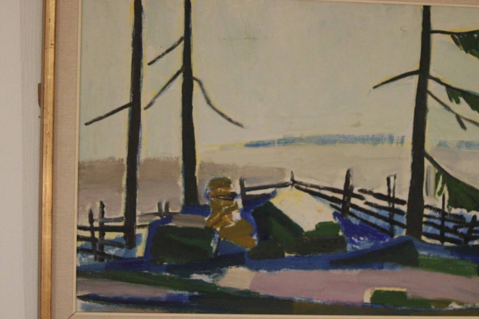 Winter day in the garden by Kåge Liefwendal 1960s