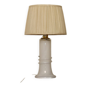Lampe de table en verre vintage par Hannelore Dreutler, Studio Åhus, Suède, années 1990.