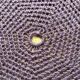 Coussin vintage rond crochet