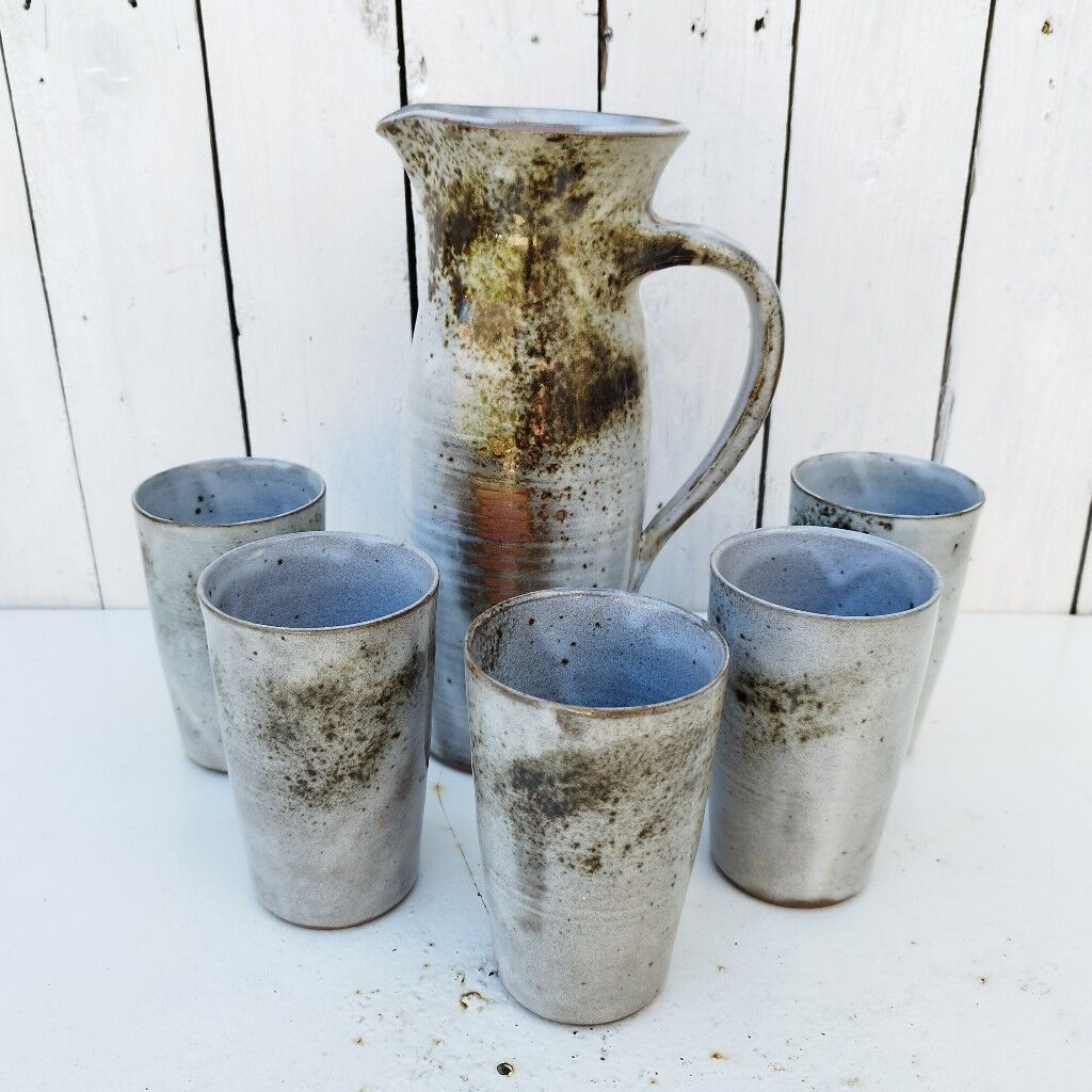 Service orangeade ceramic Chantal and Thierry Robert