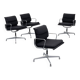 Eames EA208 Soft Pad Chair Herman Miller 1970s