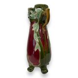 Slip floral decoration signed FM