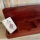 Mahogany card box