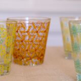 Vintage flower glasses Cerve Italy