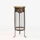 Art Nouveau wrought iron and brass high console Wiener Secession style