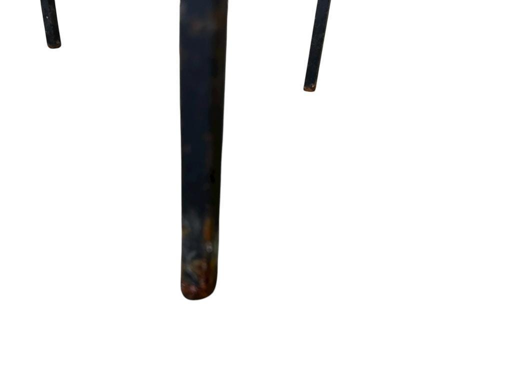 Table d'appoint vintage en mosaïque bleue / table à plantes