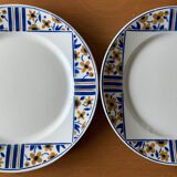 8 assiettes en faïence de Badonviller