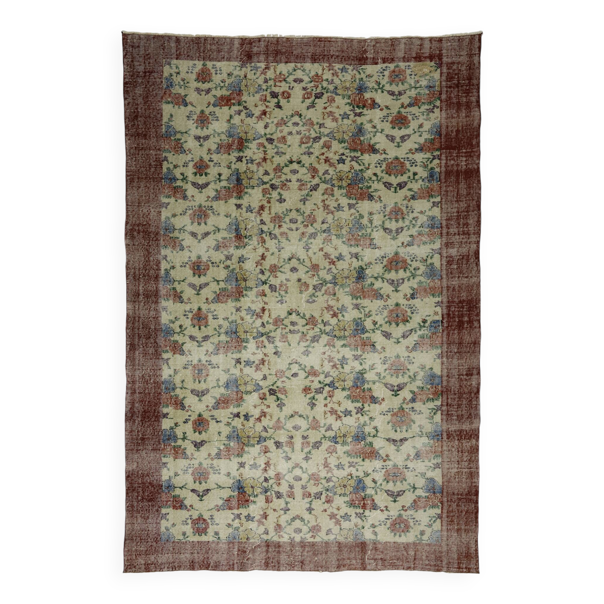 Modern Unique Rug, Turkish Oriental Handmade Boho Kilim Rug,for Kitchen,Bedroom	200x 298 cm