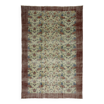 Tapis moderne unique, tapis turc oriental fait main Boho Kilim, pour cuisine, chambre à coucher 200 x 298 cm