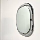 Bauhaus mirror in chrome-plated steel