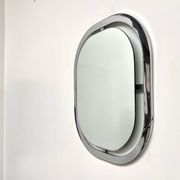 Bauhaus mirror in chrome-plated steel