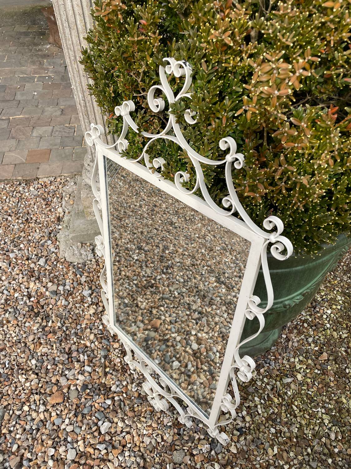 Vintage wrought iron mirror 1960