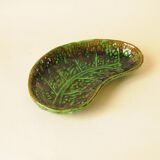 Ravier in Barbotine – Cabbage Leaf Ceramic Dish – Serving Plate