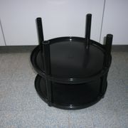 Table noire avec 2 plateaux, 1970