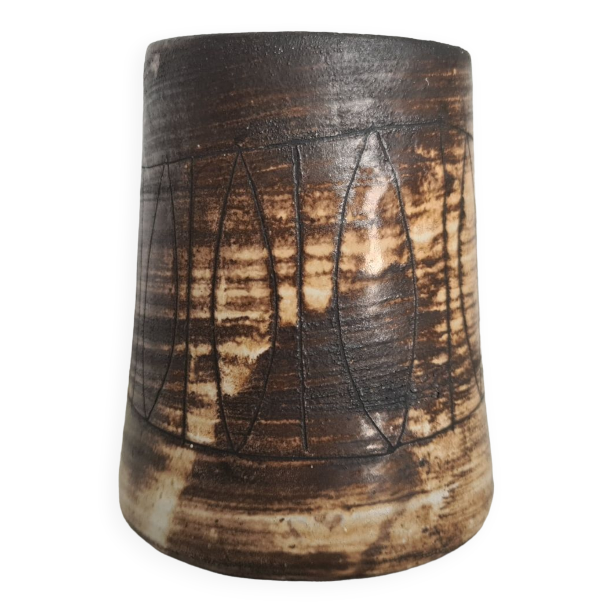 Ceramic Vase by Jacques Pouchain for Atelier Dieulefit, 1960s / Mid-Century / collection/ French ceramics