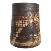 Vase en Céramique par Jacques Pouchain pour Atelier Dieulefit, 1960s / Mid-Century / collection/ céramique française
