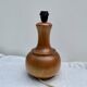 Vintage turned wood lamp base, 1970