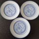 Limoges porcelain for Hermès, Paris - Set of 3 flat plates - Les Pivoines