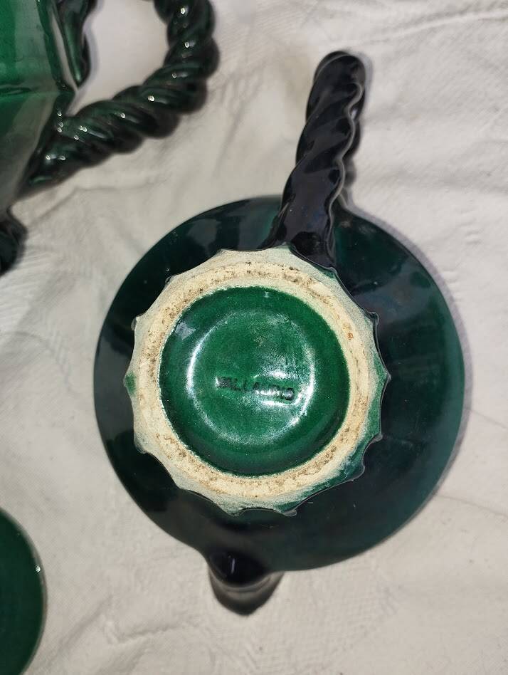 Vallauris green tea set – 1960s