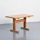 Solid pine table, Les Arcs, France.