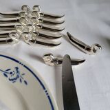 12 Silver-Plated Swan Knife Holders