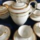 Limoges porcelain coffee service by Chastagner for 8 people