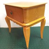 Bedside cabinet 60s light wood