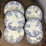 6 flat plates iron earth XIXth Choisy the king