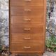 Vintage chest of drawers with compass feet 1960 H112