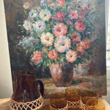 Canvas bouquet of flowers