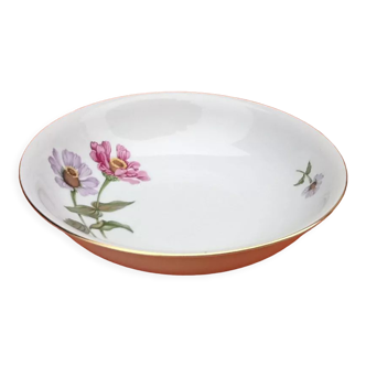 Serving dish / Salad bowl Bohemian fine porcelain Carlsbad Floral decoration