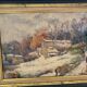 Peinture à huile "Ferme en Provence"