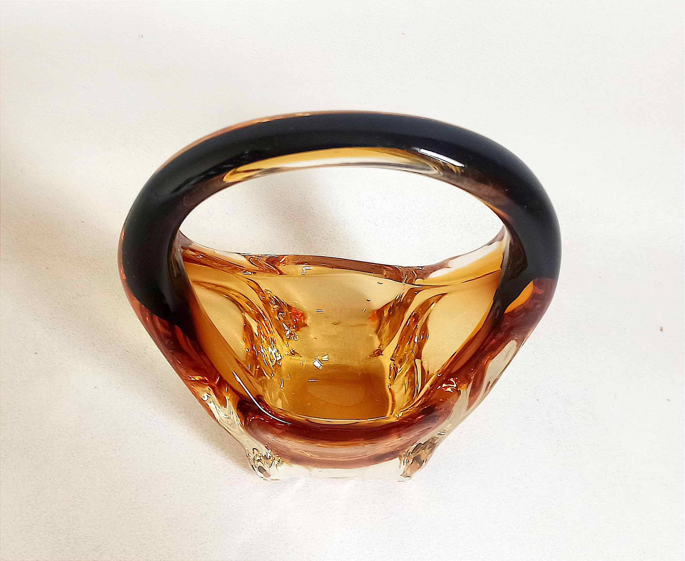 Vase or basket shape Murano Height 21.2 cm