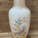 Large pink opaline vase