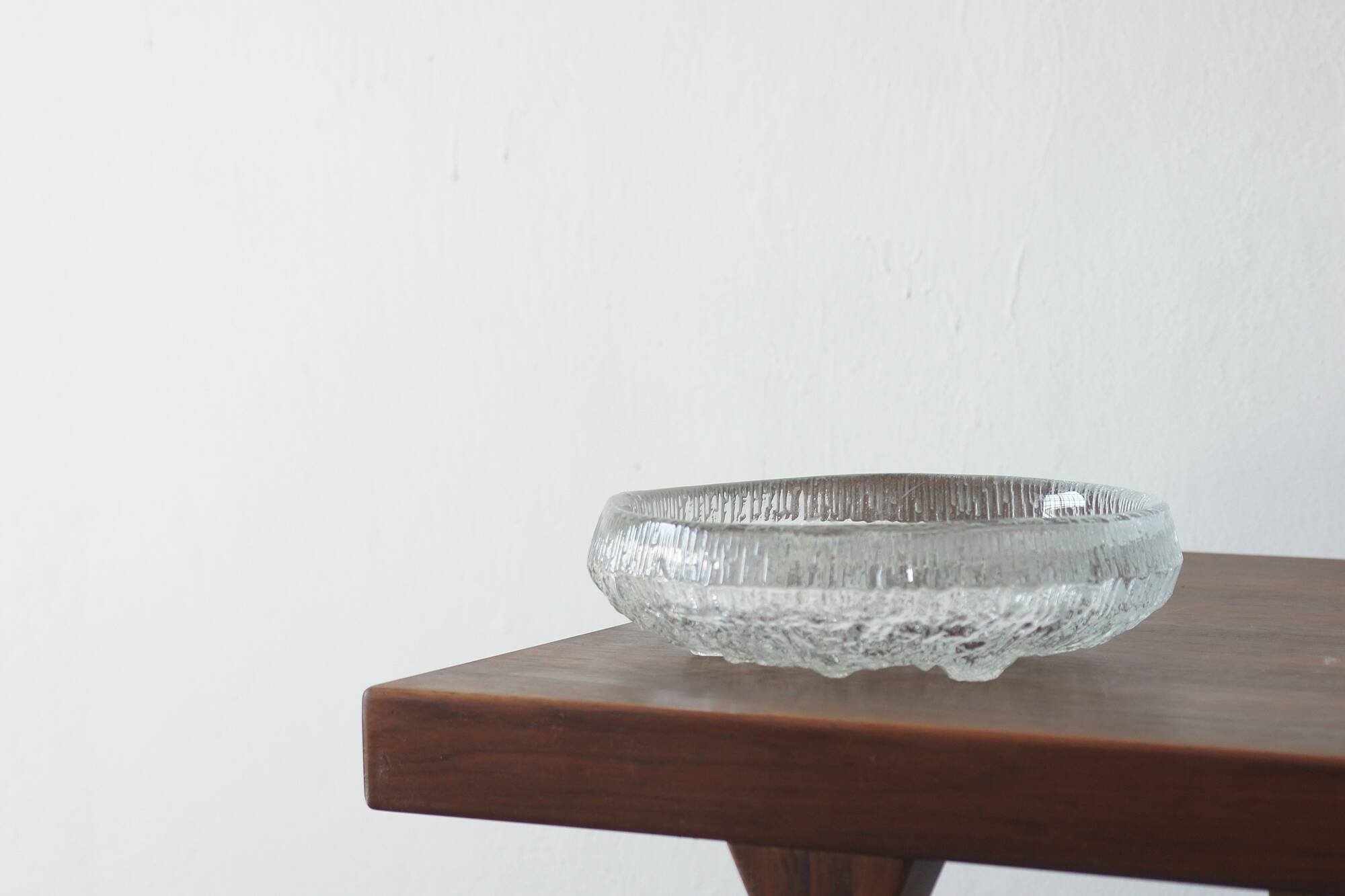 Ice Glass Lunaria Bowl by Tapio Wirkkala for Iittala, 1972