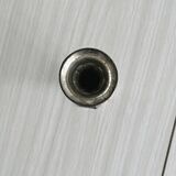 Antique patinated metal soliflore vase